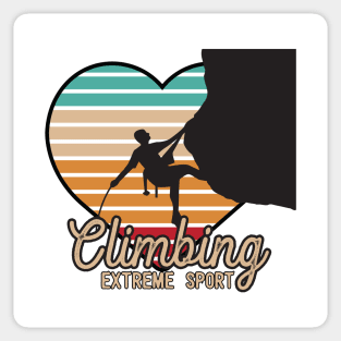 climbing extreme sport Sticker